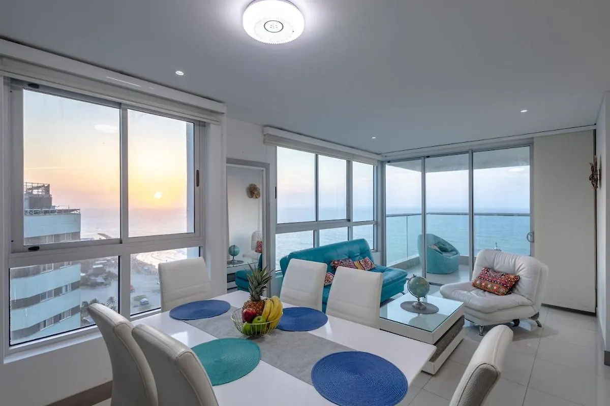 Majestic Apt With An Ocean View Palmetto Beach Cartagena 0*,