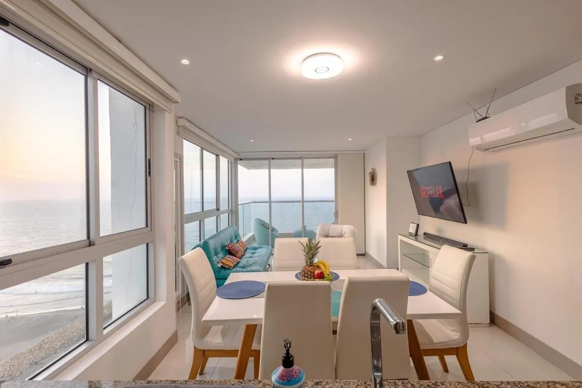 Majestic Apt With An Ocean View Palmetto Beach Cartagena Apartment